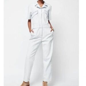 Faherty Blue Blythe Jumpsuit Size XS NWT